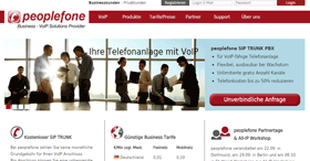 Peoplefone VoIP Telefonanlagen